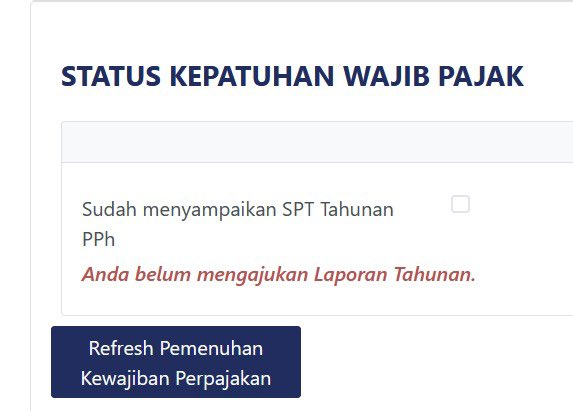 tampilan saat pengajuan permohonan perubahan tahun buku di coretax