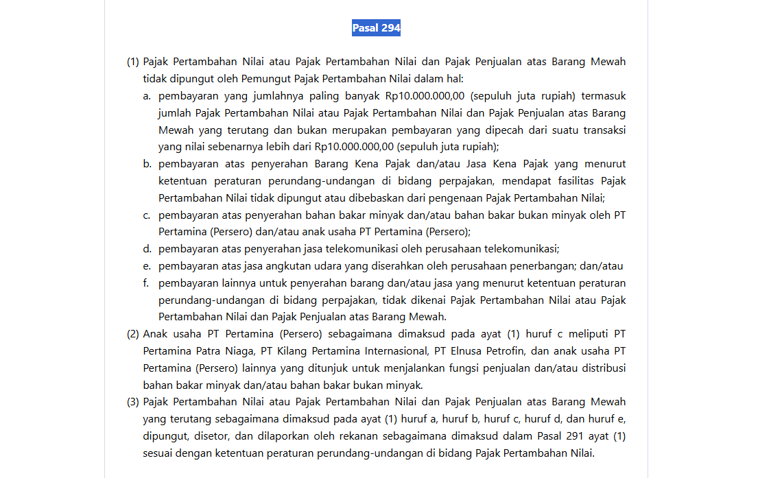 pasal 294 PMK 81 tahun 2024