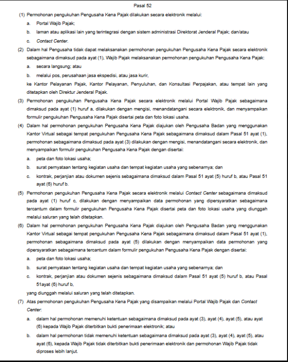 Pasal 52 ayat (3) dan ayat (4) PER-7 Tahun 2025