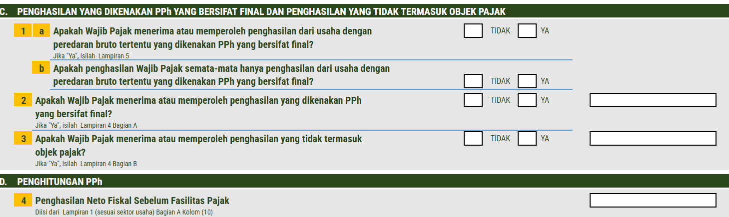 Excel SPT Tahunan PPh Badan