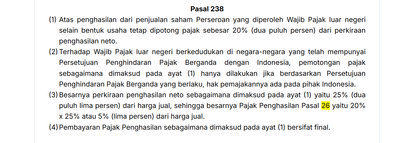 pasal 238 pmk81 tahun 2024