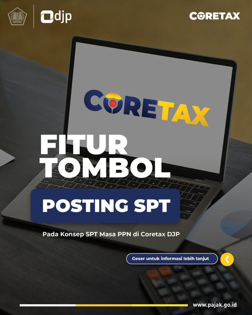 fitur tombol posting SPT pada Coretax DJP