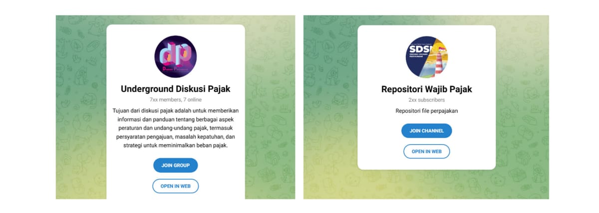 Grup Telegram Eksklusif untuk Diskusi Pajak