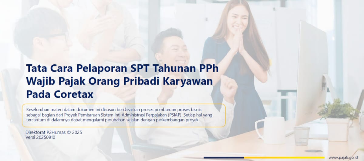 Panduan Tata Cara Pelaporan SPT Tahunan PPh WP OP karyawan Coretax