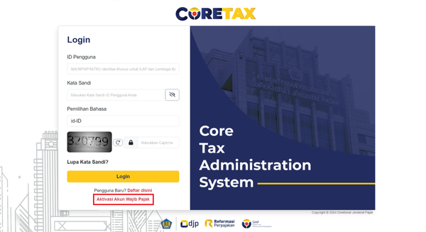 Definisi Akun Wajib Pajak
