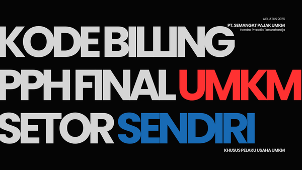 PEMBUATAN KODE BILLING UMKM