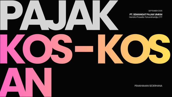 PAJAK KOS-KOSAN